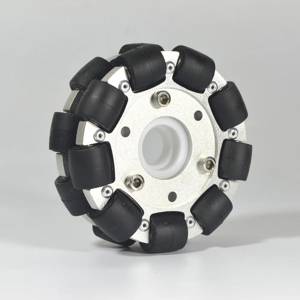 Omni Wheel - 4인치/100mm 이중 알루미늄 전방향 휠, 로봇