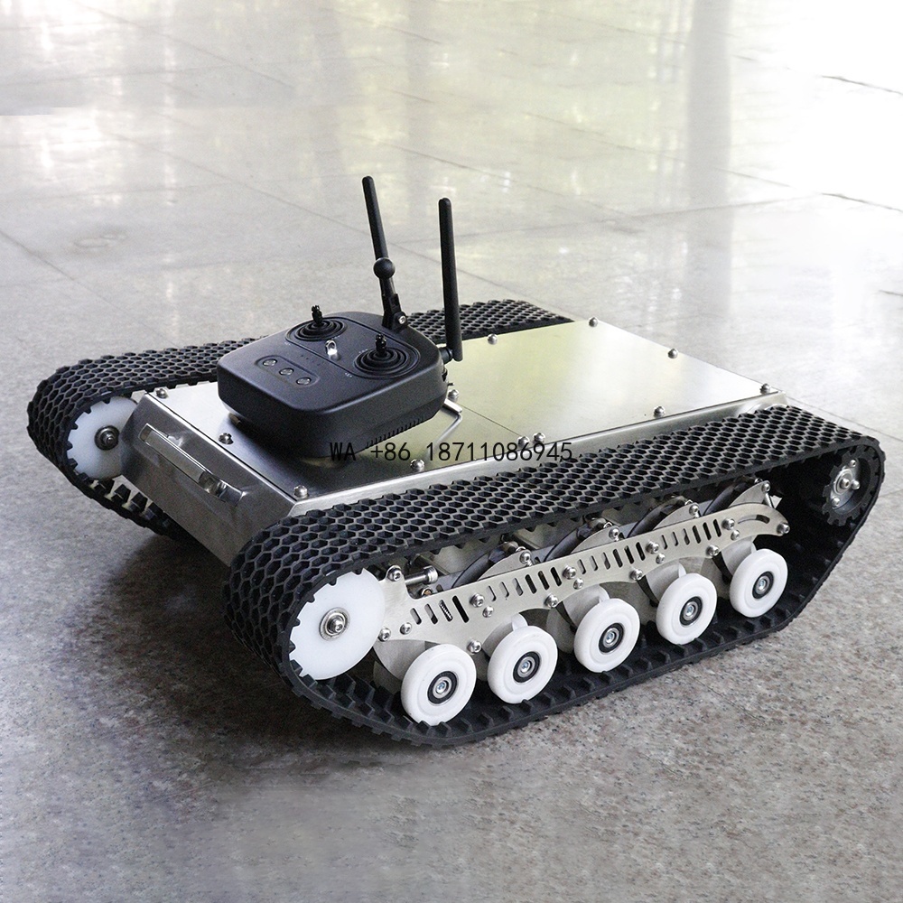 Tracked Robot Chassis - 뛰어난 유리 접착력을 가진 고무 트랙