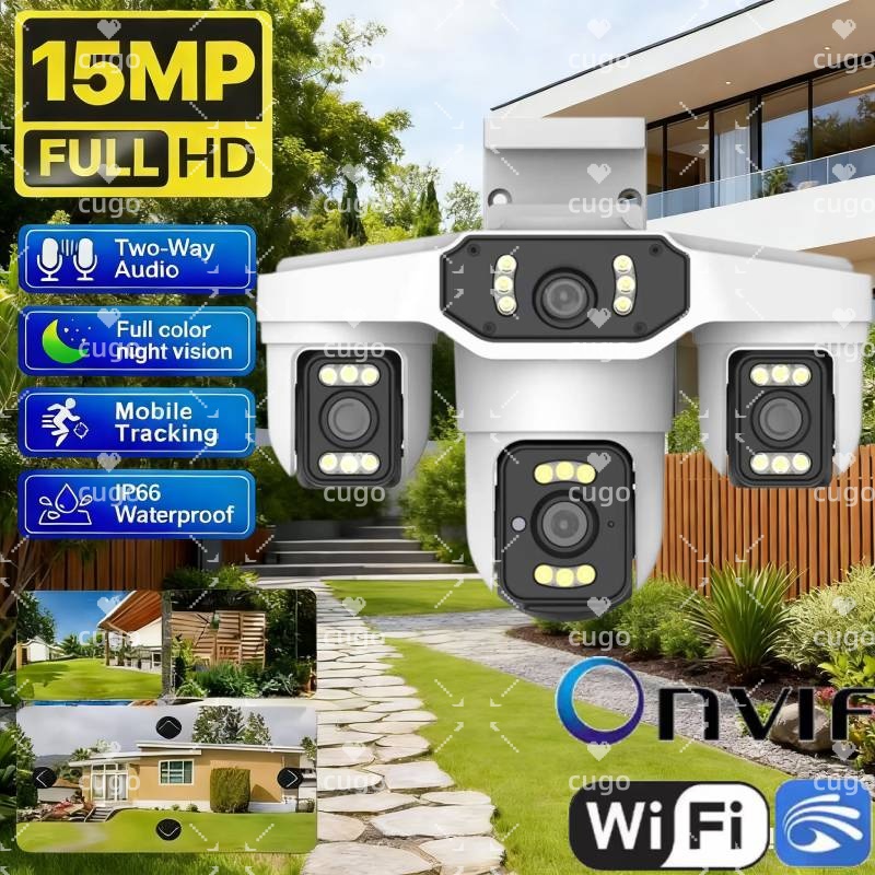 Pan Tilt Bracket - 15MP 8K Wifi IP 카메라 3렌즈