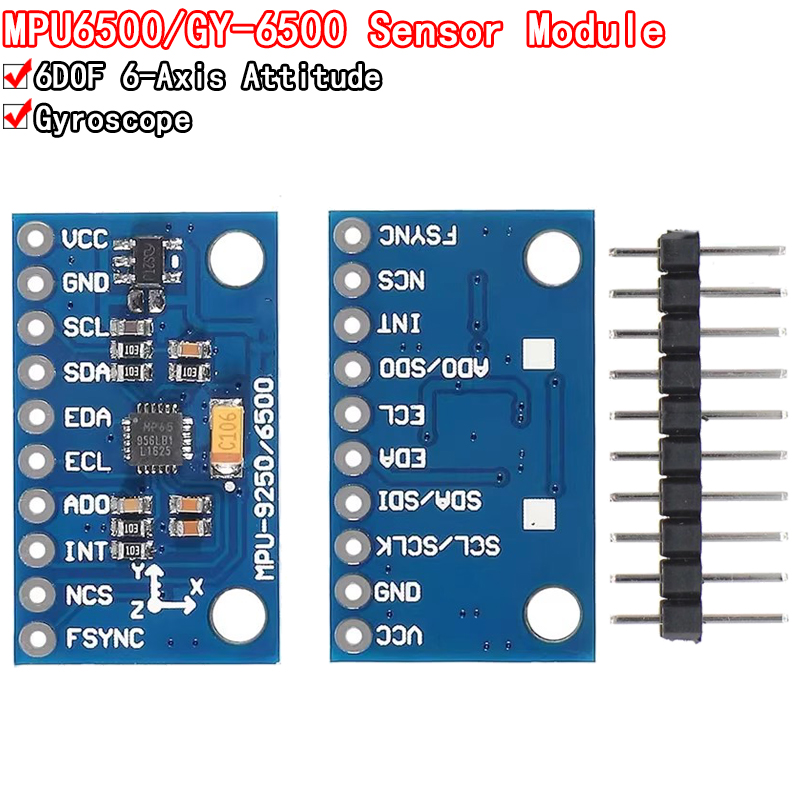 Accelerometer Mpu6050 - IIC I2C SPI MPU6500 MPU-6500 6축