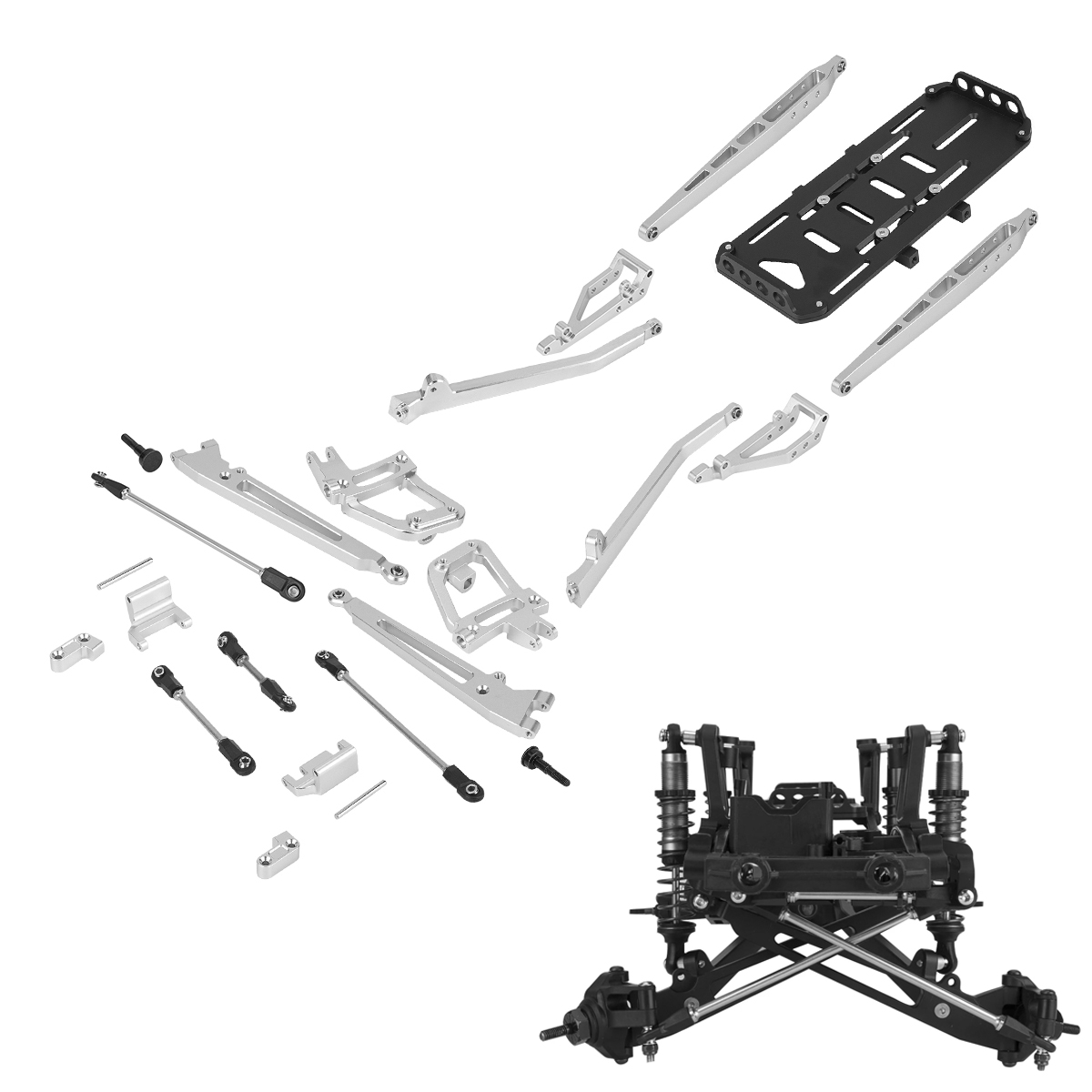 Servo Kit - 1/10 RC 크롤러 차량용 알루미늄 서스펜션
