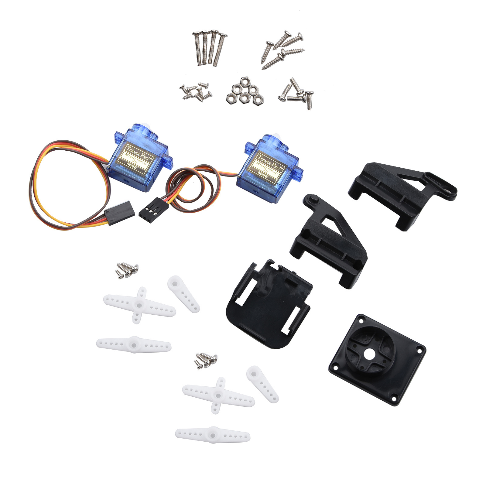 Servo Kit - FPV 나일론 듀얼-축 서보 짐벌 플랫폼