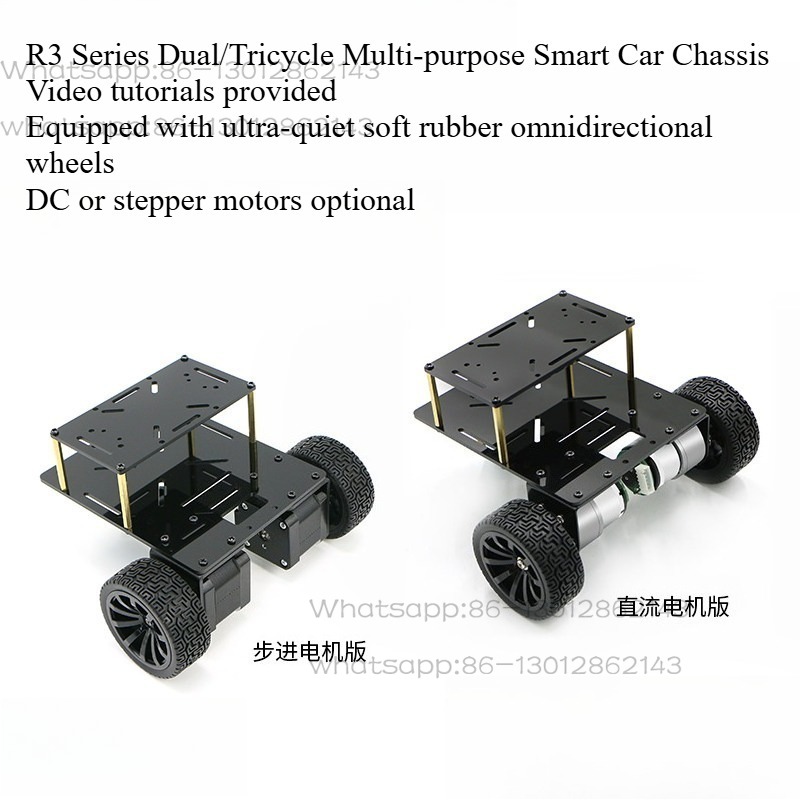 Line Follower Robot - R3 2/3 휠 로봇 섀시 키트,