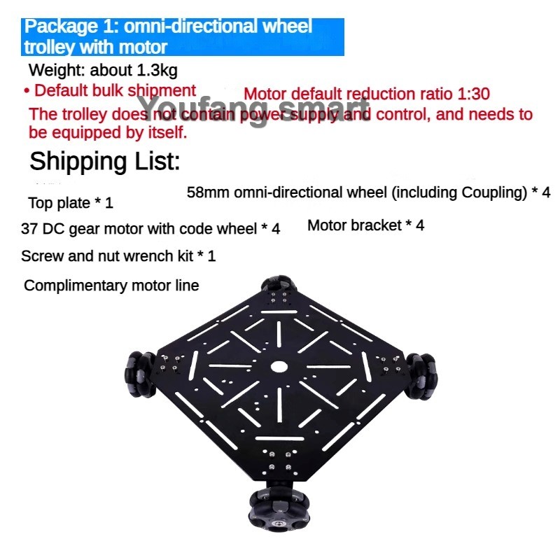 5kg 하중 ROS 4륜 구동 옴니 휠 로봇 자동차 섀 - Omni Wheel 리뷰 및 가격
