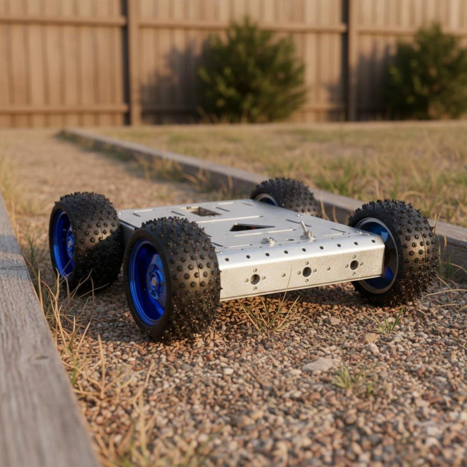 4륜 구동 스마트 자동차 섀시, 안정적인 4륜 구동 로 - Robot Chassis 리뷰 및 가격