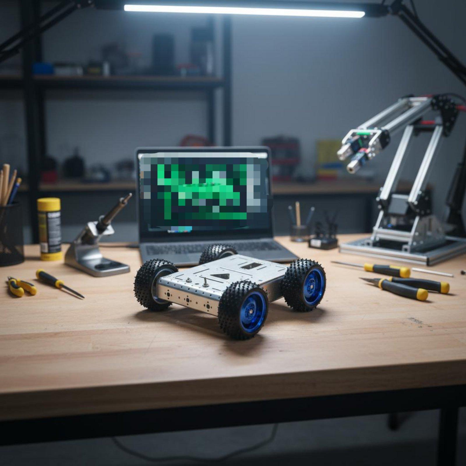 4륜 구동 스마트 자동차 섀시, 안정적인 4륜 구동 로 - Robot Chassis 리뷰 및 가격