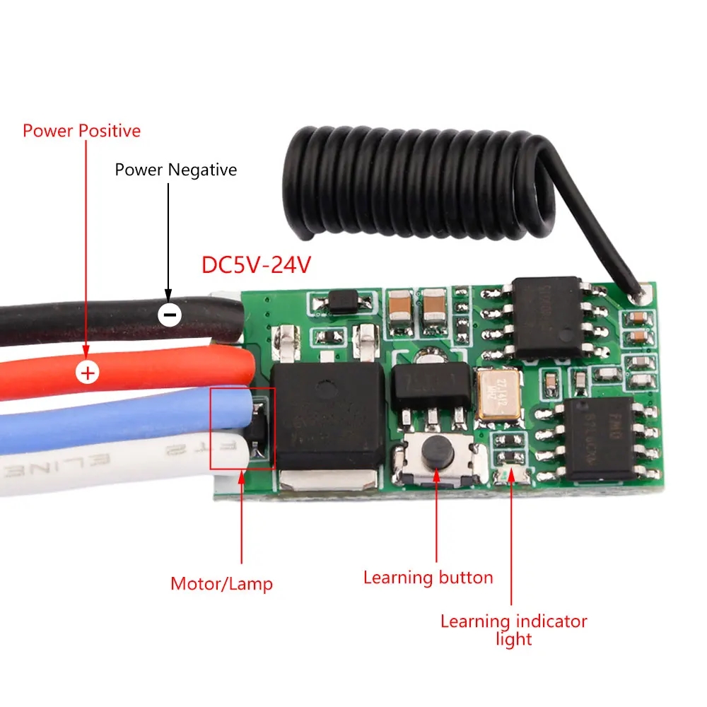 LED 조명 모터용 DC 3.7V-24V 433MHz  - Motor Driver Module 리뷰 및 가격