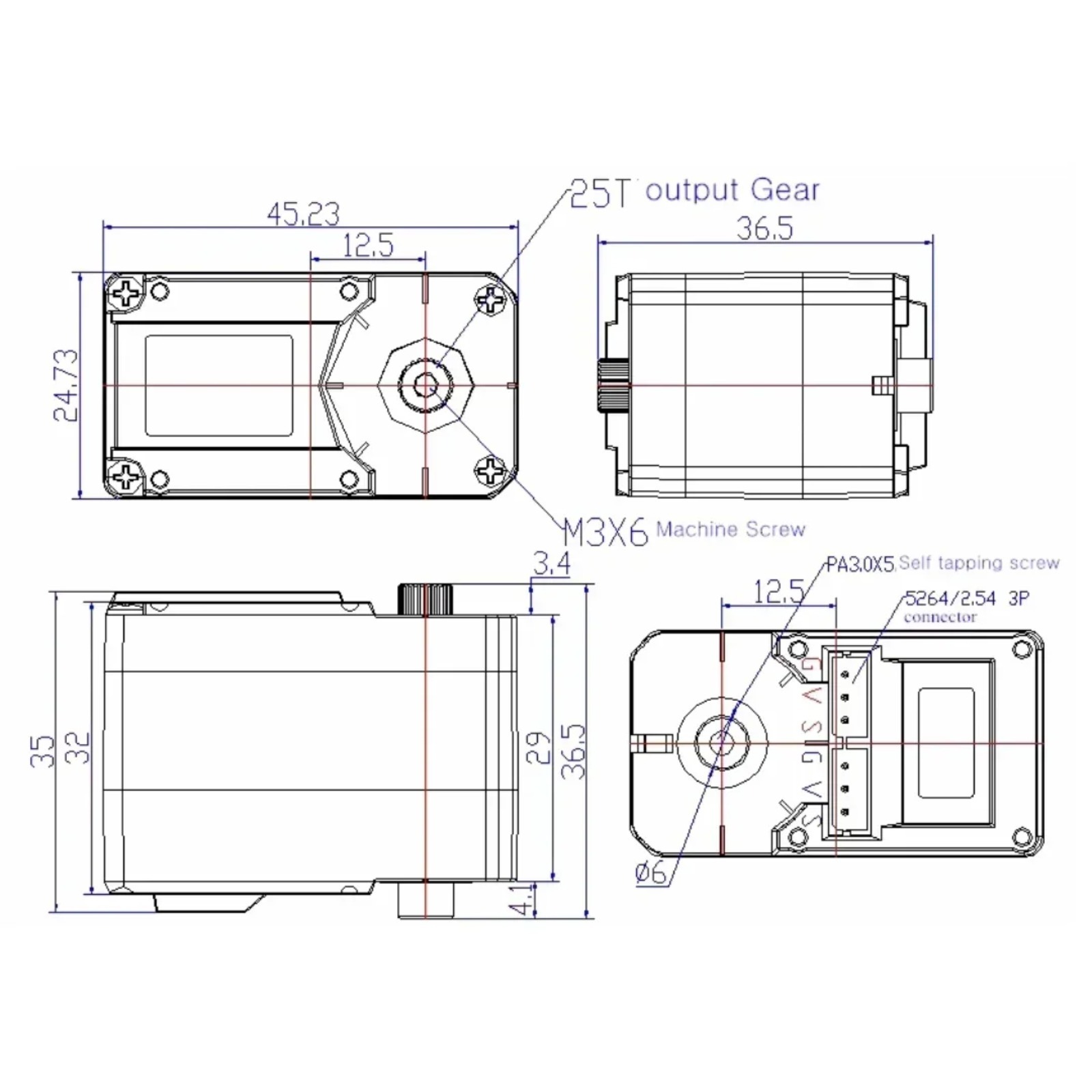 Feetech STS3215 19KG 7.4V 기어비  - Robot Arm Metal 리뷰 및 가격