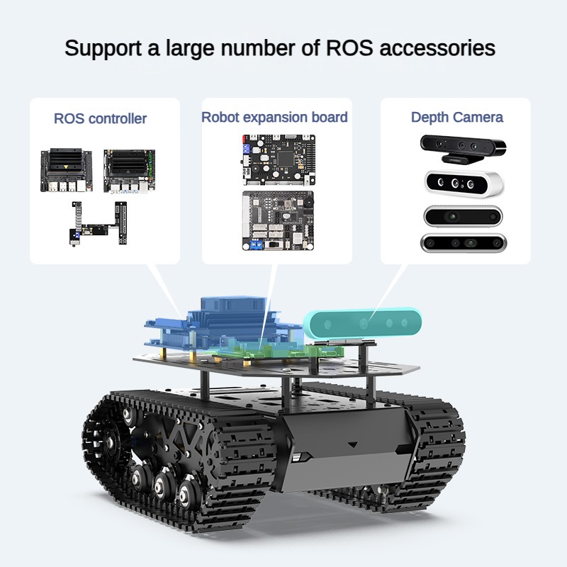 강력한 충격 흡수 탱크 섀시, 모터 서스펜션, 모든 금 - Robot Arm Metal 리뷰 및 가격