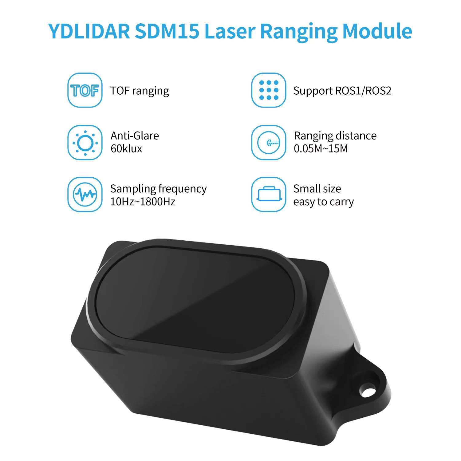 YDLIDAR SDM15/SDM18 고정밀 거리 측정  - Ros Robot 리뷰 및 가격