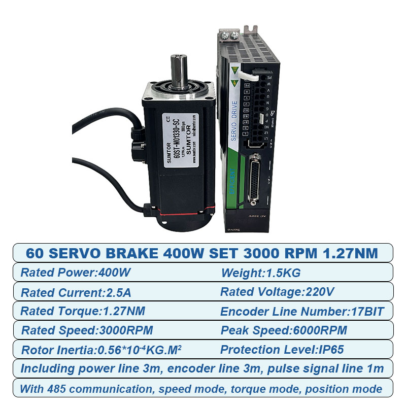 서보 모터 키트 220v 400w 브레이크 AC 서보  - Servo Kit 리뷰 및 가격