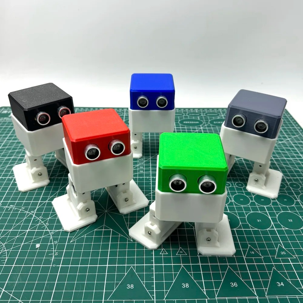 3D 프린팅으로 제작된 이족 보행 로봇 키트, 초음파  - Arduino Robot 리뷰 및 가격