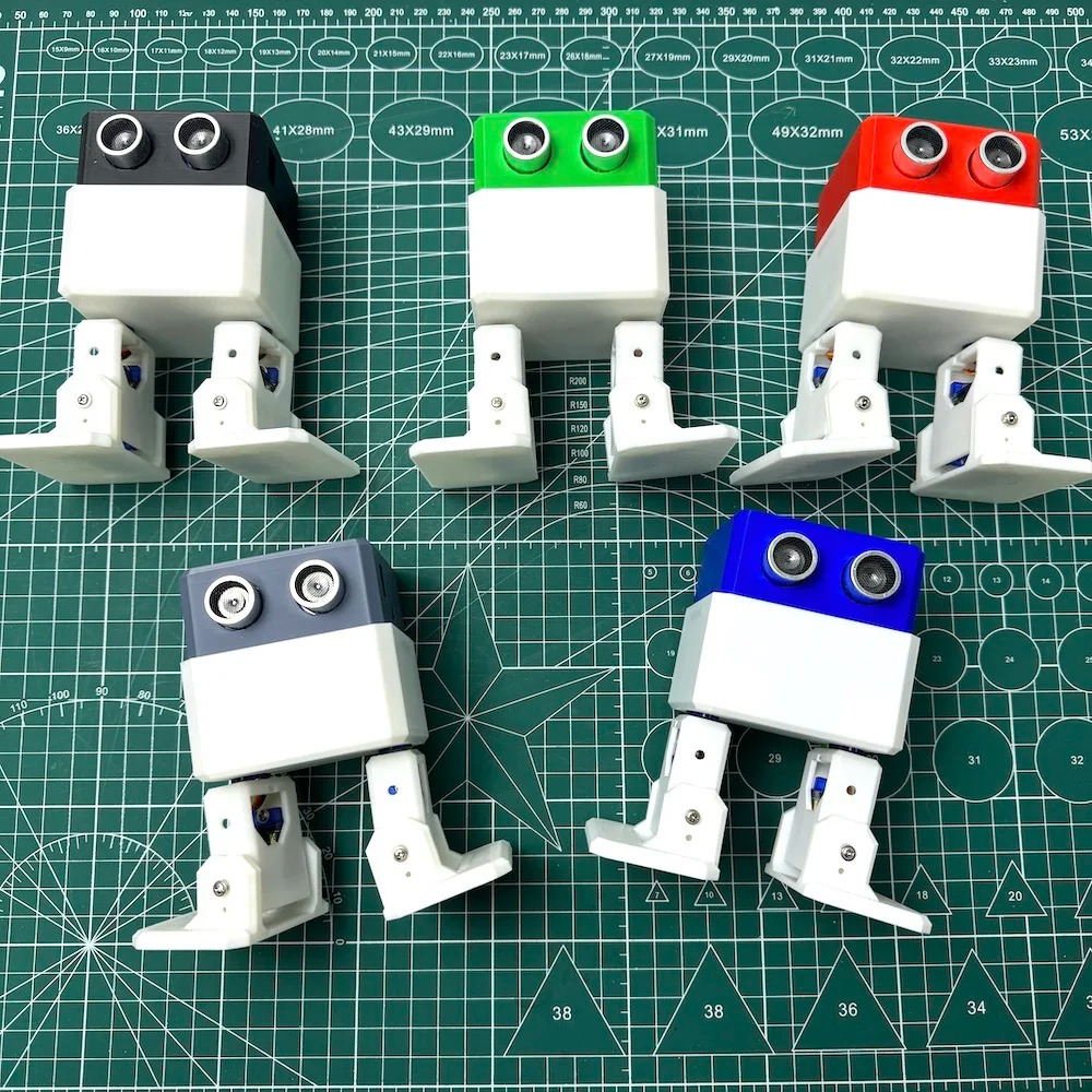 3D 프린팅으로 제작된 이족 보행 로봇 키트, 초음파  - Arduino Robot 리뷰 및 가격